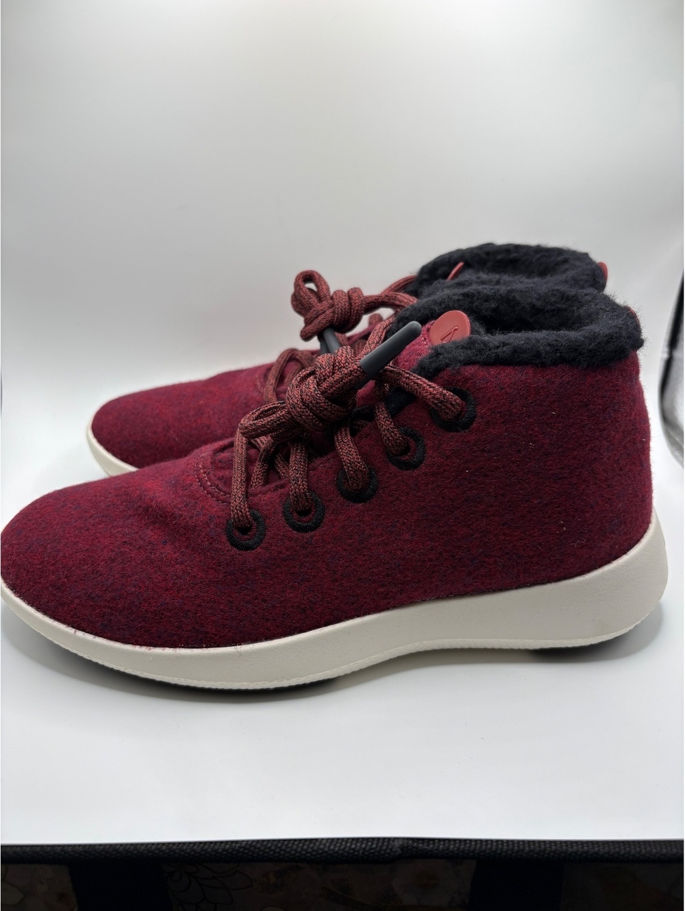 Allbirds Women’s 7 Wool Runner Up Mizzle Fluff Burgundy